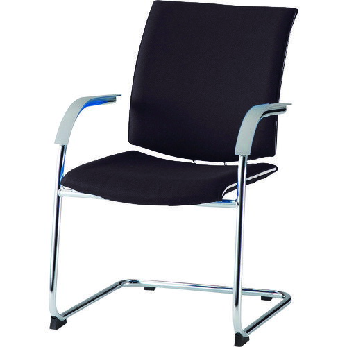 ■TOKIO ミーティングチェア C脚肘付 ブラック FMP2ABK(1464552)[送料別途お見積り][法人限定][外直送]