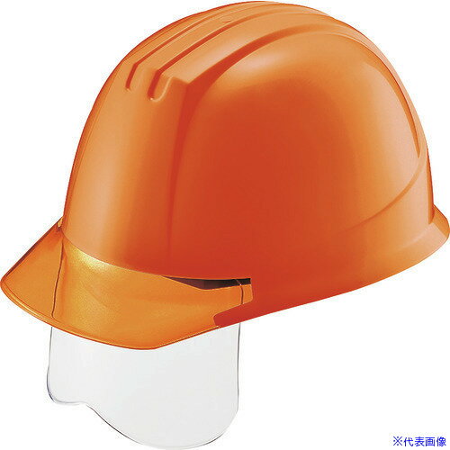 ■タニザワ エアライト搭載シールド面付ヘルメット ST#141VJ-SH(EPA) 帽体色 オレンジ 141VJSHO1V4(1465185)[送料別途見積り][法人・事業所限定][掲外取寄]