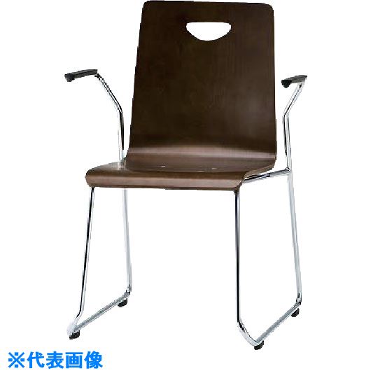 ■TOKIO リフレッシュチェア ループ脚肘付 RNL2A(1467734)[送料別途お見積り][法人限定][外直送]