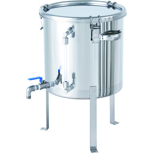 ■MONOVATE レベル計・バルブ付密閉容器 脚付 20L CTHVLVFL30(1468193)[法人・事業...