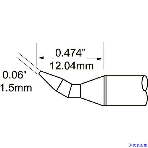 ■メトカル Metcal MFR−1110・2210シリーズ チップカートリッジ STPCHB15(1473896)[送料別途お見積り][法人限定][掲外取寄]