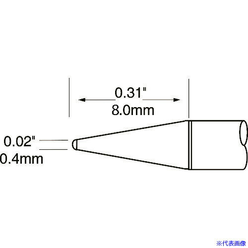 ■メトカル Metcal MXシリーズ 微細 チップカートリッジ UFTC6CNL04(1473933)