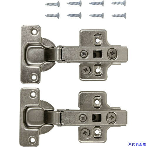 ■WAKI スライド丁番2個セット NS‐3550 2P 35mm 全かぶせ キャッチ付きX2 NS35502P(1474556)