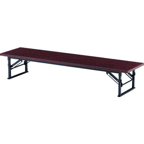 ■TOKIO 折りたたみ座卓テーブル 1200×450mm ローズ ローズ TE1245(RO)(1475642)[送料別途見積り][法人・事業所限定][外直送]