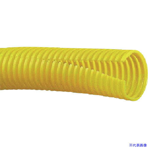 ■PANDUIT コルゲートチューブ ポリエチレン スリット付き黄 内径32.5mm 15.24m CLT125FL4(1477384)[送料別途お見積り][法人限定][メーカー取寄]