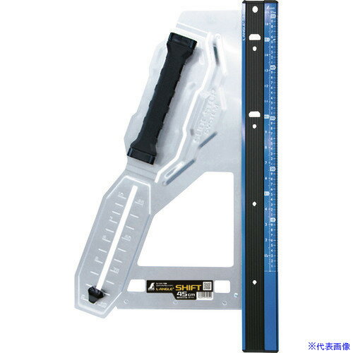■シンワ 丸ノコガイド定規 エルアングル Plus シフト 45cm 寸勾配切断機能付 79052(1477602)