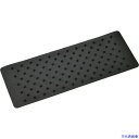 ■緑十字 滑り止めシート 黒 三段突起タイプ SVG-1540BK 150×400×5mm 合成ゴム製 260123(1479808)