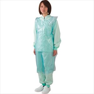 ■川西 ガードファインエプロンアルファ80枚入 ブルー 4448BL(1480592)×16[送料別途見積り][法人・事業..