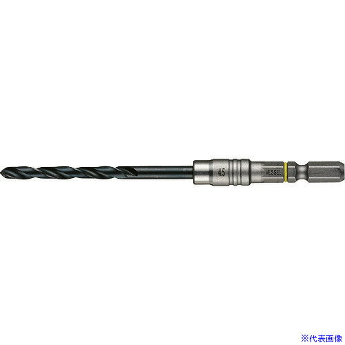 オレンジブック トラスコ中山　TRUSCOVESSEL クッションドリル(鉄工用)3本組 Φ4.5 全長114mm 〔品番:AMD3S4.5〕[ 注番:1486790]特長●クッションドリル（鉄工用）の3本組です。●芯振れ激減で高速穴あけができます。●食い付き性がよく、ポンチ（ドリルの先端が逃げないように穴の中心を決めるマーキング）が不要です。●（効果を発揮する3.0mm以上に採用しています。●）●高硬度HSS（ハイス鋼）で、鋭い切れ味が持続します。●クッションドリルは、溝加工したドリルを軸に、プレス絞りで一体化しました。●(結合力を高めるため、1.8mm以上は2面カットを入れてさらに強化しています。●)また、樹脂リングが芯振れ・ガタつきを抑制し、正確な穴あけを実現します。●ケッサクドリルは、先端から根元部分（シャンク側）に向かって、らせん（フルート）の角度が緩やかになるように加工してますので、切粉がスムーズに排出され、高速に穴あけができます。用途●鉄、軽金属、合成樹脂、木材などの各種穴あけ、タップ用の下穴あけに。仕様●セット内容(mm)：4.5×3本●シャンク径(mm)：6.35●全長(mm)：114仕様2●18V対応●6.35mmの六角軸タイプ●X形シンニング(φ3.0mm以上)材質/仕上●高速度鋼HSS(ハイス)鋼セット内容/付属品注意●正しい用途・サイズ・使い方を確かめてご使用ください。●穴あけ直後のドリルは高温になり、やけどの恐れがありますので十分にご注意ください。●加工物はしっかり固定し、ドリルを加工物に対して直角に押し付けてください。●インパクトドライバーでの衝撃を加えた使用はしないでください。●ドリルの破損や切りくずの飛散には十分にご注意ください。原産国（名称）中国JANコード4907587007841本体質量27gオレンジブック トラスコ中山　TRUSCOVESSEL クッションドリル(鉄工用)3本組 Φ4.5 全長114mm 〔品番:AMD3S4.5〕[注番:1486790][本体質量：27g]《包装時基本サイズ：165×45×10》〔包装時質量：73g〕分類》切削工具》穴あけ工具》ドリルセット☆納期情報：仕入れ先通常在庫品 (欠品の場合有り)