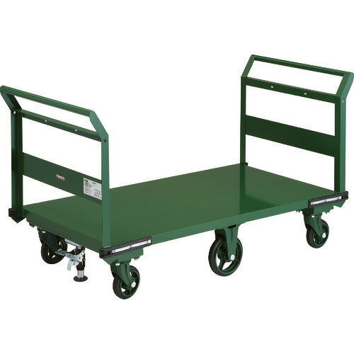 Diy, Supplies - ■TRUSCO 鋼鉄製運搬車 1400X750 両袖型 鋳物6輪車 ストッパー付 OH1LW6S(1495962)[法人限定][直送元]