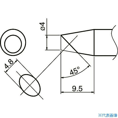 オレンジブック トラスコ中山　TRUSCO白光 こて先/SSBC4型 〔品番:T33SSBC4〕[ 注番:1517170]特長●こて先先端がスリムタイプになっているため周辺部品に干渉することなくはんだ付けが出来ます。用途●熱容量を必要し、部品間が狭いはんだ付け部に。仕様●適合コテ：FX801仕様2材質/仕上セット内容/付属品注意原産国（名称）日本JANコード4962615052316本体質量14gオレンジブック トラスコ中山　TRUSCO白光 こて先/SSBC4型 〔品番:T33SSBC4〕[注番:1517170][本体質量：14g]《包装時基本サイズ：220×45×20》〔包装時質量：15g〕分類》電子機器》はんだ用品》ステーション型はんだこて☆納期情報：仕入れ先通常在庫品 (欠品の場合有り)