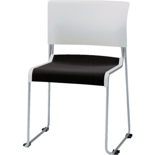 ■ITOKI スタッキングチェア・ルベック・背ヌード・スチールパイプ KLC210GBZ5W8T1(1520846)[送料別途お..