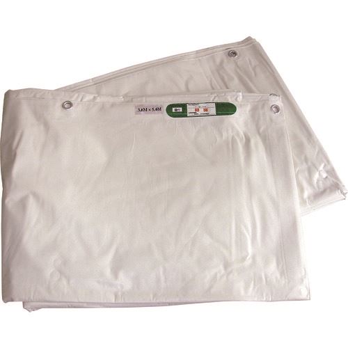 オレンジブック トラスコ中山　TRUSCOWING ACE IM白防炎シート 1.8mX5.4m 〔品番:FR1854〕[ 注番:1521874]特長●日本防炎教会認定の防炎加工シートです。用途●建築工事現場の養生、野積みカバーなど。仕様●色：ホワイト●幅(m)：1.8●長さ(m)：5.4●ハトメピッチ(cm)：45仕様2材質/仕上●PVC/ポリエステルセット内容/付属品注意原産国（名称）中国JANコード4938965032636本体質量2.8kgオレンジブック トラスコ中山　TRUSCOWING ACE IM白防炎シート 1.8mX5.4m 〔品番:FR1854〕[注番:1521874][本体質量：2.8kg]《包装時基本サイズ：650×500×10》〔包装時質量：3kg〕分類》梱包用品》シート・ロープ》防炎シート☆納期情報：オレンジブック掲載以外でメーカー直送品【法人限定＝会社名ご記入お願い致します。】