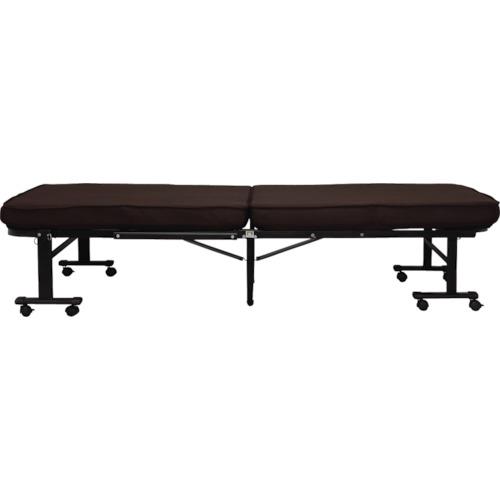 ■IRIS 536307 折りたたみベッド ブラウン OTBMTN(1531418)[法人限定][外直送元]