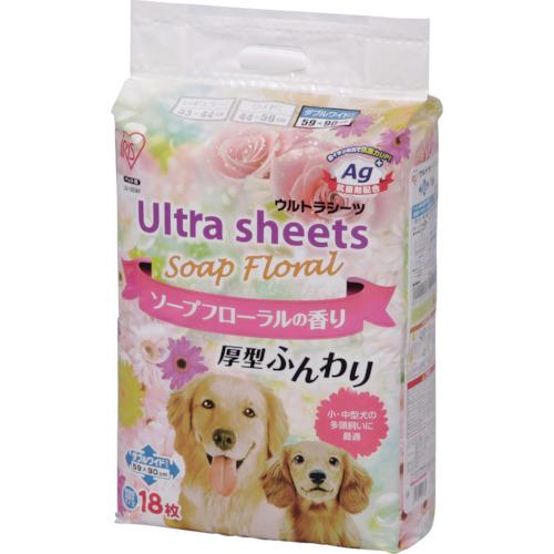 ■IRIS 315613 ソープフローラル香り付ウルトラシーツ ダブルワイド 18枚 US18DWF(1531473)×4[送料別途..