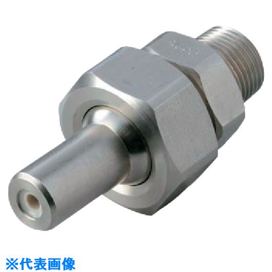 ■いけうち 自在形直進ノズル UT+CPシリーズ ステンレス鋼303製 ネジ1/4オス 14MUTCP247S303(1536185)[送料別途見積り][法人・事業所限定][外直送]