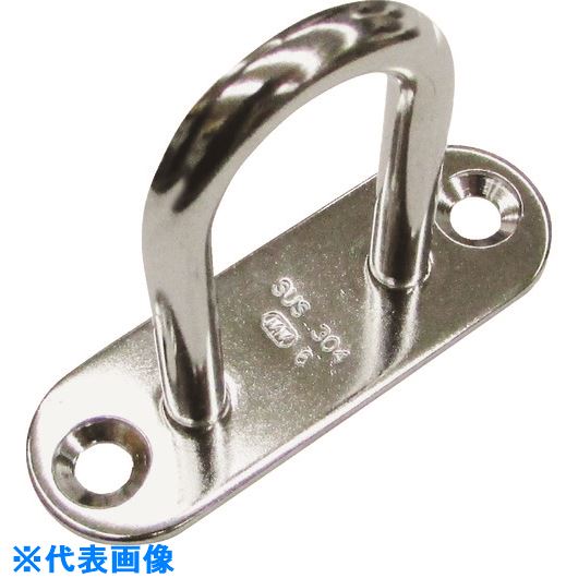 オレンジブック トラスコ中山　TRUSCO水本 ステンレス パッドアイ 26mm×80mm 〔品番:PD8H〕[ 注番:1543341]特長●設置幅の狭い面でも取り付け可能です。●H寸法が大きいので、物を掛けやすいタイプです。●支柱や壁面等に取り付けます。仕様●使用荷重(kN)：0.29●A(mm)：26●D(mm)：8●B1(mm)：80●H(mm)：66●W(mm)：23●B2(mm)：60●d(mm)：5.2●h(mm)：55●T(mm)：3仕様2材質/仕上●材質：ステンレス(SUS304)セット内容/付属品注意原産国（名称）中国JANコード4982970006038本体質量95gオレンジブック トラスコ中山　TRUSCO水本 ステンレス パッドアイ 26mm×80mm 〔品番:PD8H〕[注番:1543341][本体質量：95g]《包装時基本サイズ：80×26×66》〔包装時質量：95g〕分類》金物・建築資材》建築金物》荷役金具☆納期情報：メーカー取り寄品（弊社より発送）
