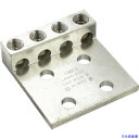 ■PANDUIT アルミ製メカニカルコネクター 4穴4バレルラグ 電線サイズAWG6−250kcmil LAM4D250−12ͨ...