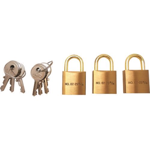 ■WAKI 同一キーシリンダー錠 25mm 3個付き VA028(1583575)[送料別途見積り][法人・事業所限定][掲外取寄]