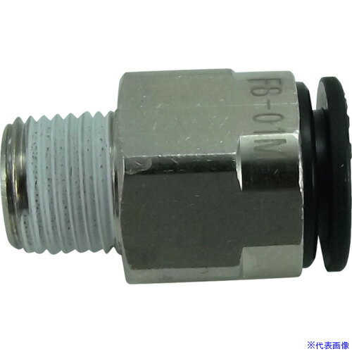 ■チヨダ ファイブメイルコネクタ 8mm・R1/8 F801M(1584260)