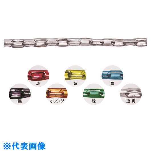 ■水本 【要長さ指定】チューブ保護ステンレスチェーン ブラック 1.2HA-BK 23.1〜24m 1.2HABK24C(158742..