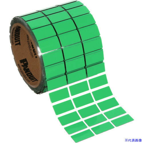 ■PANDUIT 熱転写プリンター用ラベル 銘板ラベル 屋内外 緑 C100X050AST C100X050AST(1589986)[送料別途..