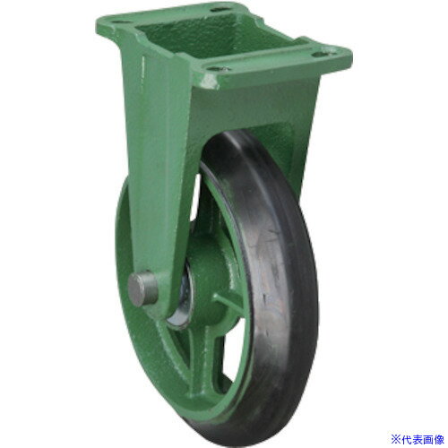 ■東北車輛製造所 鋳物製キャスター 標準型固定金具付ゴム車輪 125パイ 125PKB(1592692)[送料別途お見積..