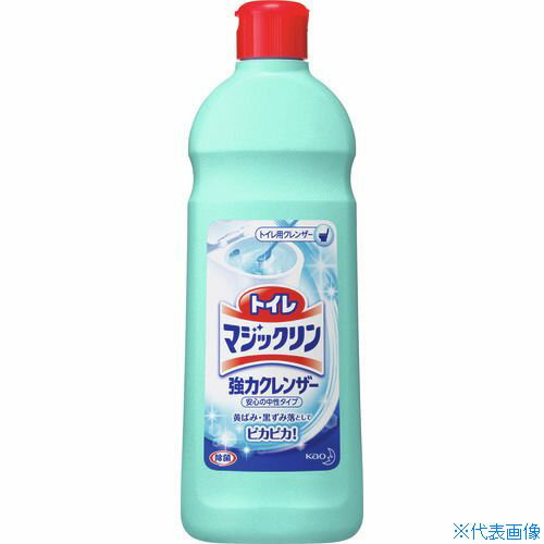 オレンジブック トラスコ中山　TRUSCOKao トイレマジックリン 強力クレンザー 小 500g 〔品番:540581〕[ 注番:1593929]特長●タレ落ちにくい液なので、タテ面のお掃除も楽にできます。●黄ばみ、黒ずみをスッキリ落とします。●手・肌についても安心な中性タイプです。●浄化槽にも安心。用途●便器内の清掃、除菌に。●床（タイル貼）のふきそうじに、固くしぼったぞうきんに液をつけてふき、あと水ぶきをする。仕様●容量(ml)：500仕様2●トイレ用クレンザー材質/仕上●成分:研磨材（4％）、界面活性剤（2％アルキルグリコシド）、安定化剤セット内容/付属品注意●便座及びプラスチック製品には光沢が失われるものがあるので使用しない。●研磨剤の使用を禁止している便器には使用しない。●大理石には使用しない。原産国（名称）日本JANコード本体質量537gオレンジブック トラスコ中山　TRUSCOKao トイレマジックリン 強力クレンザー 小 500g 〔品番:540581〕[注番:1593929][本体質量：537g]《包装時基本サイズ：50×79×234》〔包装時質量：1g〕分類》清掃・衛生用品》労働衛生用品》トイレ用品☆納期情報：仕入れ先通常在庫品 (欠品の場合有り)