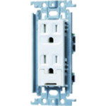 ■Panasonic コスモワイド埋込扉付アース付接地Wコン WTF11523WK(1597243)×5[送料別途見積り][法人・事業所限定][掲外取寄]