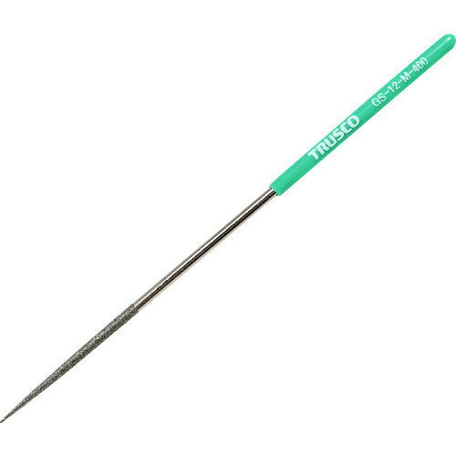 樂天商城 - ■TRUSCO ダイヤモンドヤスリ 精密用#400 丸 1本入 全長140mm(12本組サイズ) GS12M400(1607139)