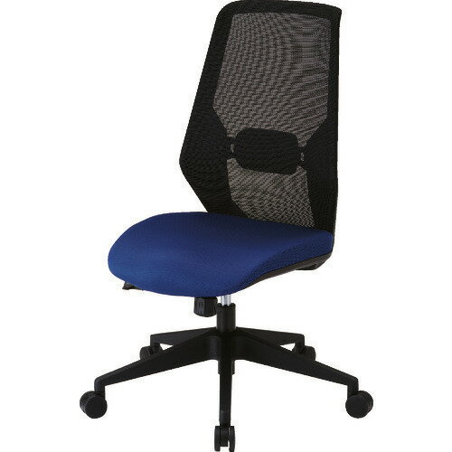 ■TRUSCO メッシュハイバックチェア“VIENTO” ブルー MCHB(1607598)[法人限定][直送元]