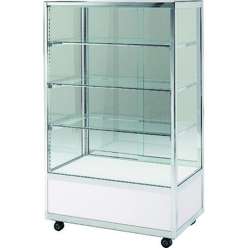 ■ハヤノ エクシード ハイケースS シルバー プッシュ錠付 1200×450×H1500 S12455SP(1608837)[送料別途お見積り][法人限定][直送]