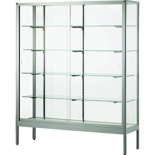 ■ハヤノ フォルティッシュ ハイケース シルバー プッシュ錠付1500×450×H1200 R15452SP(1609054)[送料別途お見積り][法人限定][直送]