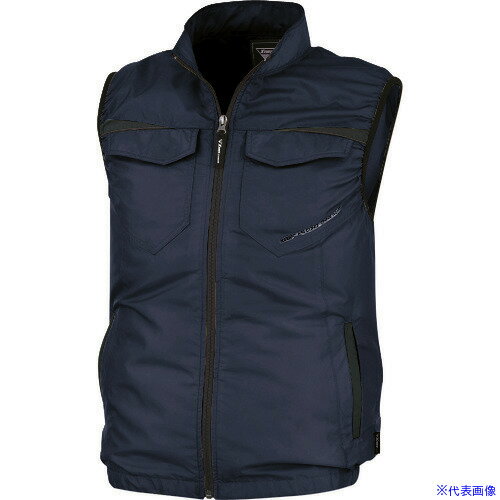 ■XEBEC 空調服ベストXE98011−19−5L ディープネイビー XE98011195L(1609597)