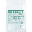 ■TRUSCO 業務用ポリ袋0.15×300L 5枚入 U0300(1610402)