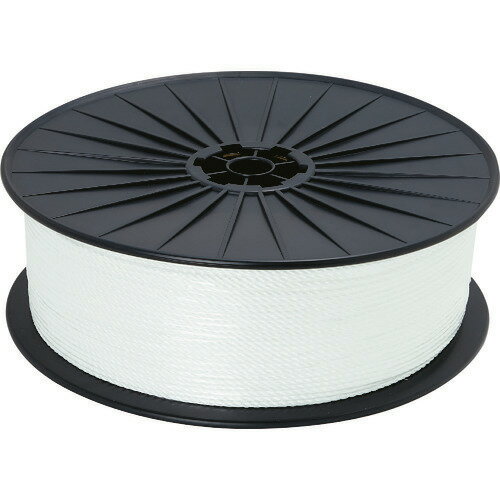 ■TRUSCO ドローン用パイロットロープ PP4mm 長さ500m ボビン巻き ホワイト DROPE4500W(1612268)