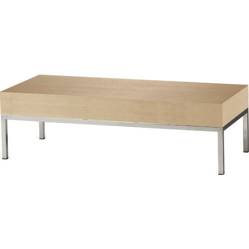 ■TRUSCO 木製テーブル ステンレス脚 天板ナチュラル MAV1210NA(1613161)[法人・事業所限定][直送元]