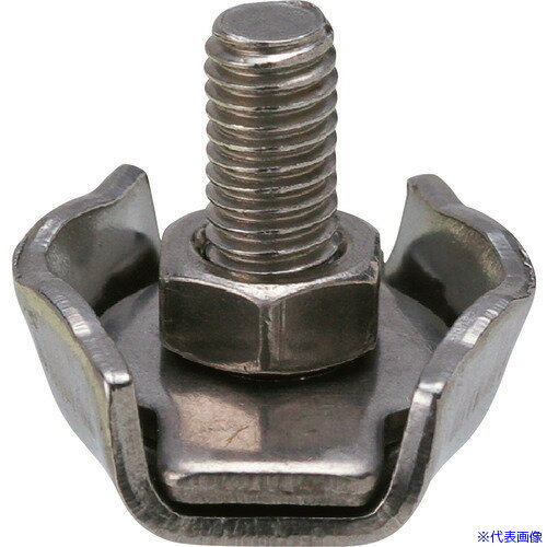■水本 ステンレス シングルワイヤークリップ 使用ロープ径2mm B2363(1629674)