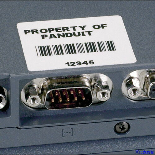■PANDUIT 熱転写ハンディプリンタ用コンポーネントラベル ポリエステル(超粘着性) 白 ラベルサイズ縦25.4mmx横50.8mm 150枚入り C200x100YPC C200X100YPC(1665139)×10[送料別途お見積り][法人限定][掲外取寄]