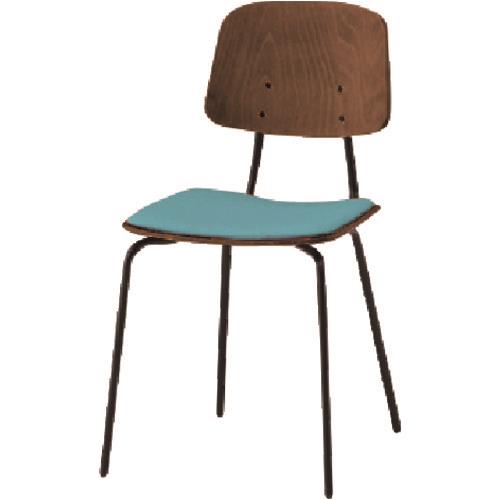 ■ITOKI ノットワーク背座セパレートチェア座パッド付 背座ラスティックビーチD・脚サテンブラック・布地ミストブルー KLL121CTNS5(1669675)[送料別途お見積り][法人限定][外直送]