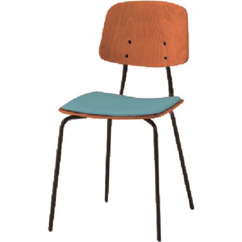 ■ITOKI ノットワーク背座セパレートチェア座パッド付 背座ラスティックビーチM・脚サテンブラック・布地ミストブルー KLL121CTTS5(1671171)[送料別途お見積り][法人限定][外直送]