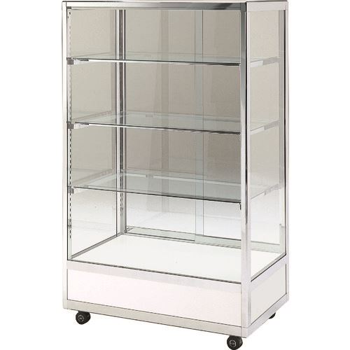 ■ハヤノ エクシード ハイケースF シルバー プッシュ錠付 1800×450×H2100 F18451SP(1675884)[送料別途見積り][法人・事業所限定][外直送]