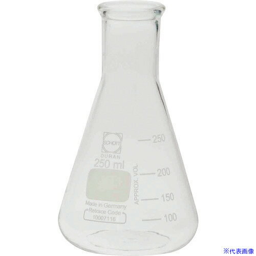 オレンジブック トラスコ中山　TRUSCOSIBATA スーパー肉厚三角フラスコ 細口 25mL 10入 〔品番:01061025A〕[ 注番:1680363]特長●肉厚がどの部分でも一定です。●オートクレーブ使用可能です。●滅菌器にかけられます。●リトレイスコード（製造No.）が記載されています。●DIN/ISOに基づいた形状をしています。用途●加熱などを伴う一般的な理化学試験・教育用。仕様●容量(ml)：25●目盛間隔(ml)：10●外径(mm)：42●高さ(mm)：75●口内径(mm)：18.4●首外径(mm)：22仕様2●スーパー肉厚三角フラスコ　(10個入)材質/仕上●ほうけい酸ガラスセット内容/付属品注意原産国（名称）ドイツJANコード4589988591930本体質量31gオレンジブック トラスコ中山　TRUSCOSIBATA スーパー肉厚三角フラスコ 細口 25mL 10入 〔品番:01061025A〕[注番:1680363][本体質量：31g]《包装時基本サイズ：220×95×80》分類》研究用品》理化学用品》フラスコ☆納期情報：メーカー取り寄品（弊社より発送）
