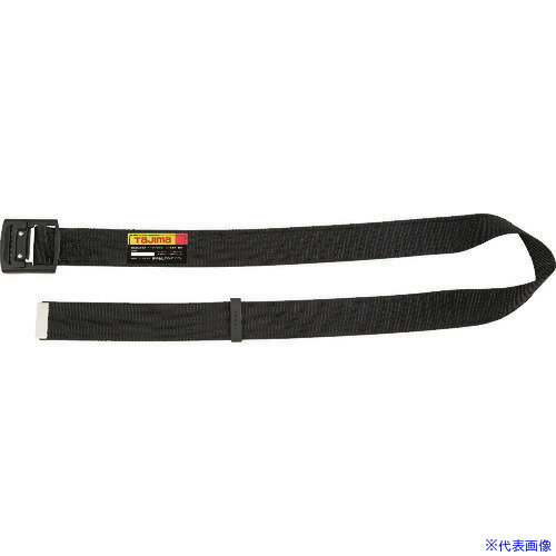 ■タジマ 胴ベルト アルミワンフィンガー黒バックル カーブ Lサイズ BABCL145BK(1681570)(4.0)