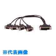 ■MOXA POS−104UL用 DB44オス/DB9オス×4 ケーブル 50cm CBLM44M9X450POS(1685245)[...