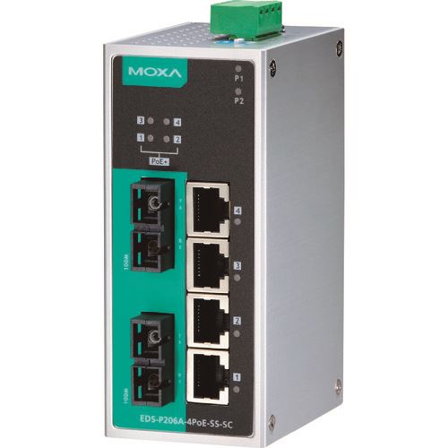 ��MOXA 6�ݡ���(RJ45 PoE��4�����󥰥�⡼��SC���ͥ�����2) ����ޥ͡����� �������ͥåȥ����å� �磻�ɲ��٥�ǥ� EDSP206A4POESSSCT(1685258)[�������Ӥ����Ѥ�][ˡ�͸���][�ǳ����]