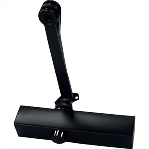 オレンジブック トラスコ中山　TRUSCORYOBI ドアクローザ #20シリーズ 22 ブラック 〔品番:22DB〕[ 注番:1746779]特長●取付ビスが見えない角型デザインに曲線を融合。ご家庭のドアにやさしくフィットします。●3バル...