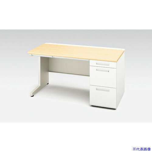 オレンジブック トラスコ中山　TRUSCONAIKI 片袖デスク XEHH型/天板:シルクウッド 本体:クリアーホワイト/W1400×D700×H720 〔品番:XEHH147GWS〕[ 注番:1749804]特長●これからのワークスタイル...