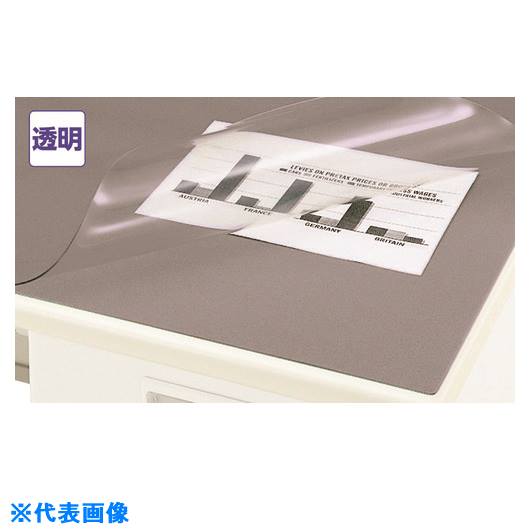 ■NAIKI デスクマット ダブルタイプ(下敷グレー) 透明 CR107NDGL(1763846)[送料別途お見積り][法人限定][掲外取寄]