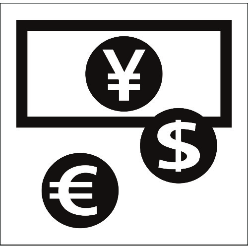 ■グリーンクロス JISピクトサイン 銀行・両替 150角 6300001219(1765410)[送料別途お見積り][法人限定]..